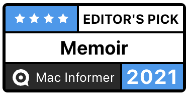 Memoir named Editor's Pick by Mac Informer